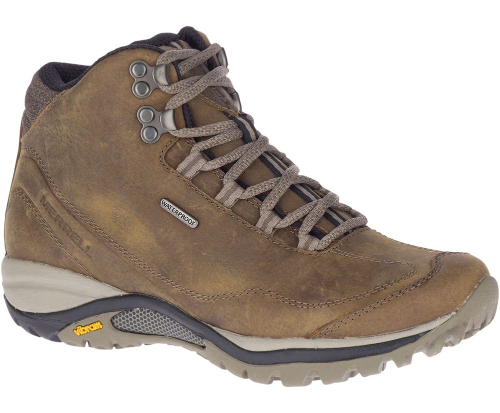 Merrell Boots Brown - Siren Traveller 3 Mid Waterproof - Womens 25ZTADKVH